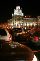 Image showing Moscow, Night, Triumphalnaya ploschad