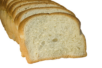 Image showing Slices of bread isolated on white background