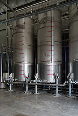 Image showing Industrial storage tanks