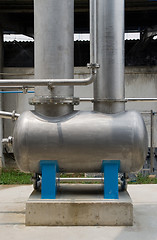 Image showing High pressure steel tank