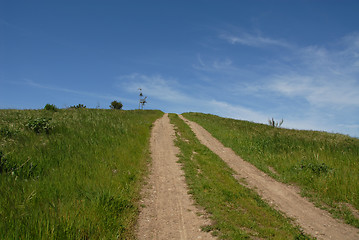 Image showing Steep road