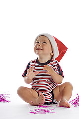 Image showing smiling young santa