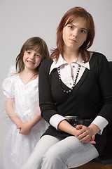 Image showing portrait with daughter