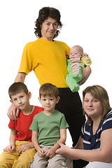 Image showing parents with three children