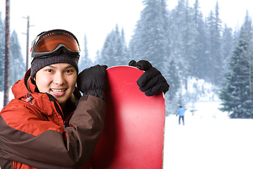 Image showing Snowboarder