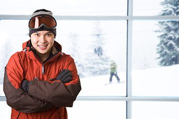 Image showing Snowboarder 