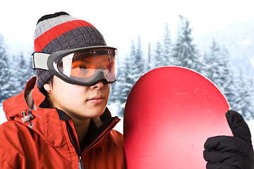 Image showing Snowboarder