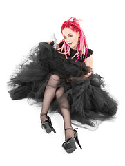 Image showing pink hair girl