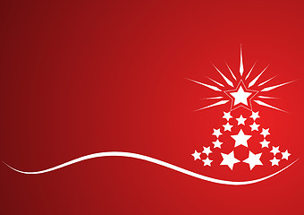 Image showing Christmas vector tree