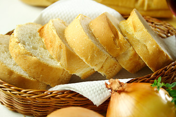Image showing Sliced Breadstick