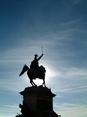 Image showing Statue silhouette