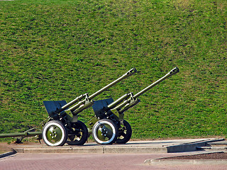Image showing Two cannons 