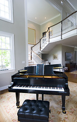 Image showing grand piano living room