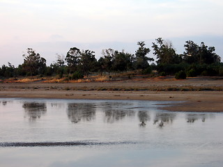 Image showing Morning reflections. Larnaca.