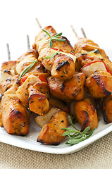 Image showing Chicken skewers