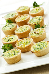 Image showing Mini quiches