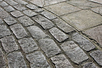 Image showing Cobbled road