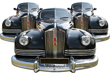 Image showing Three Vintage Russian Car