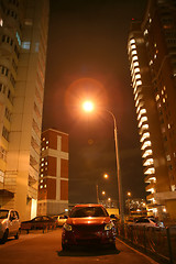 Image showing city night courtyard