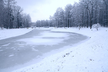 Image showing freezing winter morning