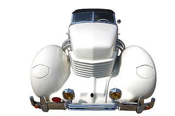 Image showing Vintage White Exotic Car