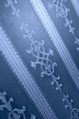 Image showing old-time blue wallpaper