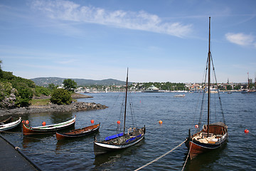 Image showing Boats in harbor