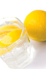 Image showing water and lemon