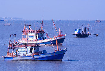 Image showing Fishing Boats in Thailand