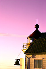 Image showing Lighthouse In Sunset