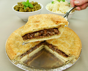 Image showing Family Size beef Pie