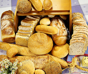 Image showing Selection Of Breads