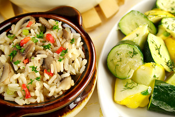 Image showing Rice With Squash And Zucchini