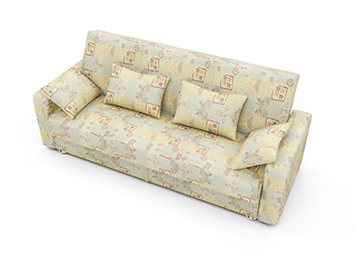 Image showing sofa over white