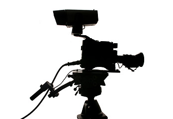 Image showing Studio Video Camera Silhouette