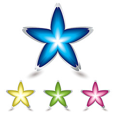 Image showing star flower icon