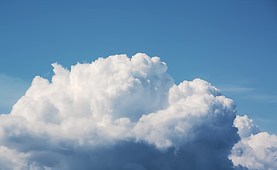 Image showing Close shiny clouds 