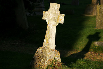 Image showing graveyard cross