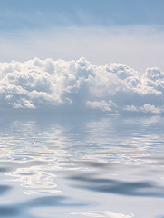 Image showing Clouds in the sea