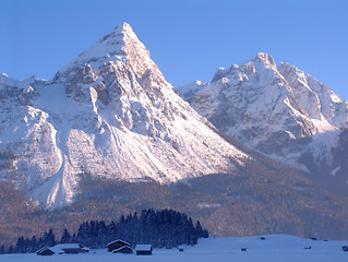 Image showing Alpine Mountain peaks