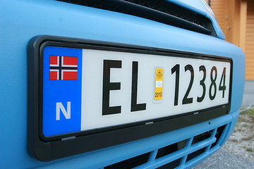 Image showing Number plates