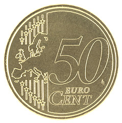 Image showing Uncirculated 50 Eurocent new map