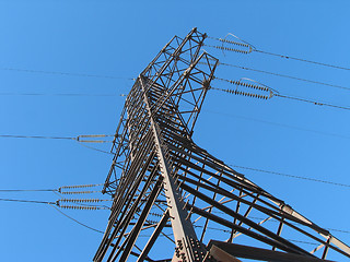 Image showing Power transmission pole