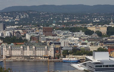 Image showing Oslo with the harbour