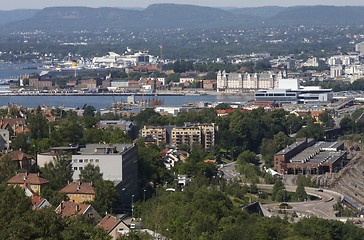 Image showing Oslo with the harbour