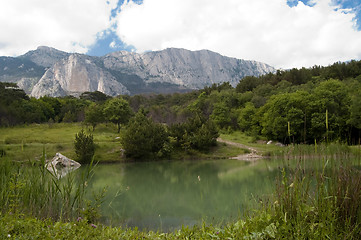 Image showing Lake Mountains Landscape