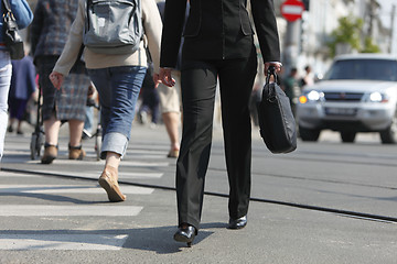 Image showing Businesswoman's legs