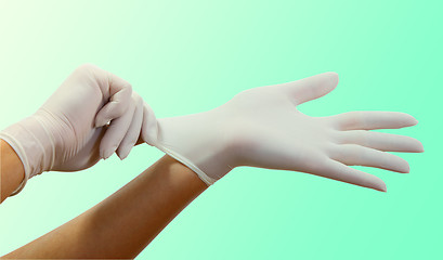 Image showing Surgical gloves 