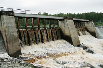 Image showing Dam of a hydroelectric power station