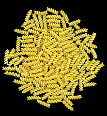 Image showing Macaroni on black background